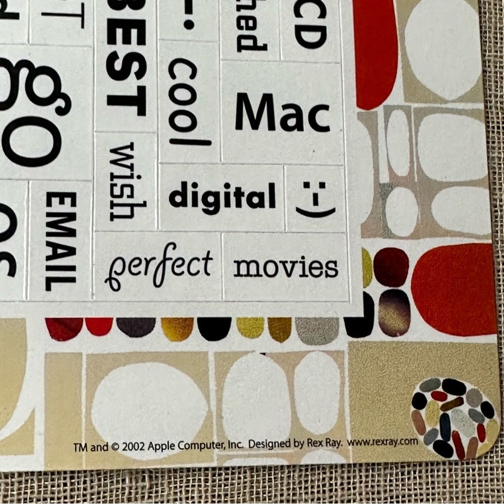 Apple Computer Rex Ray Word Magnet Puzzle Frame - Picture 2 of 3